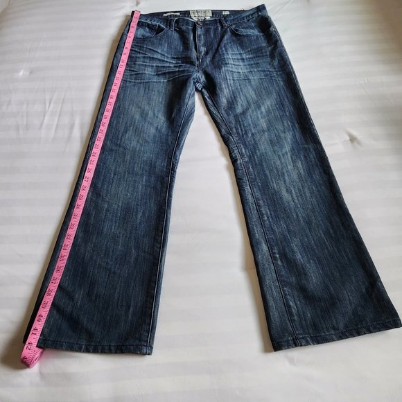 Men's Ecko Unltd Bootcut Size 38 Hang Em High Blue Jeans. Great Condition. - Picture 8 of 16